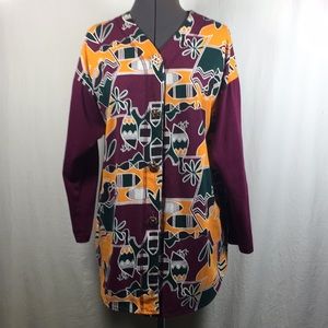 !7SLi Top Blouse Multi Colored One Size Fit All